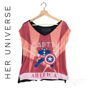 Her Universe Captain America Deco Tee